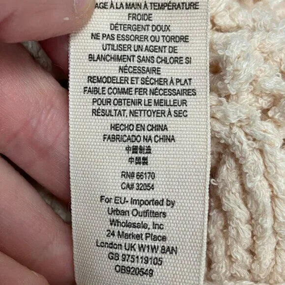 NWT Free People Higher Love Crochet Knit Fringe Boho Sweater Size Medium Hippie - Picture 6 of 6